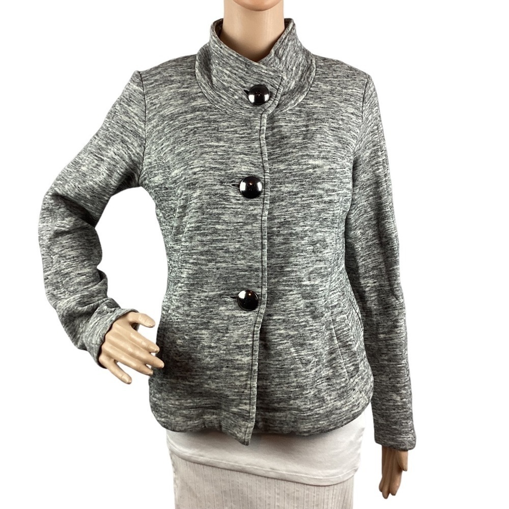 Cabi Hourglass Jacket Size S Gray Fleece Lined